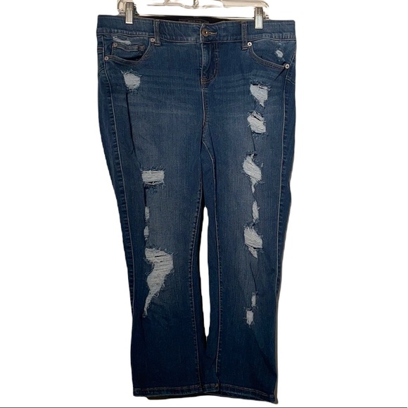 torrid Denim - Torrid premium distressed bombshell skinny jeans 16